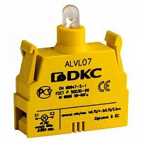 Контактный блок с клеммы ыми зажимами под винт со светодиодом на 220В (упак. 10шт) | код. ALVL220 |  DKC